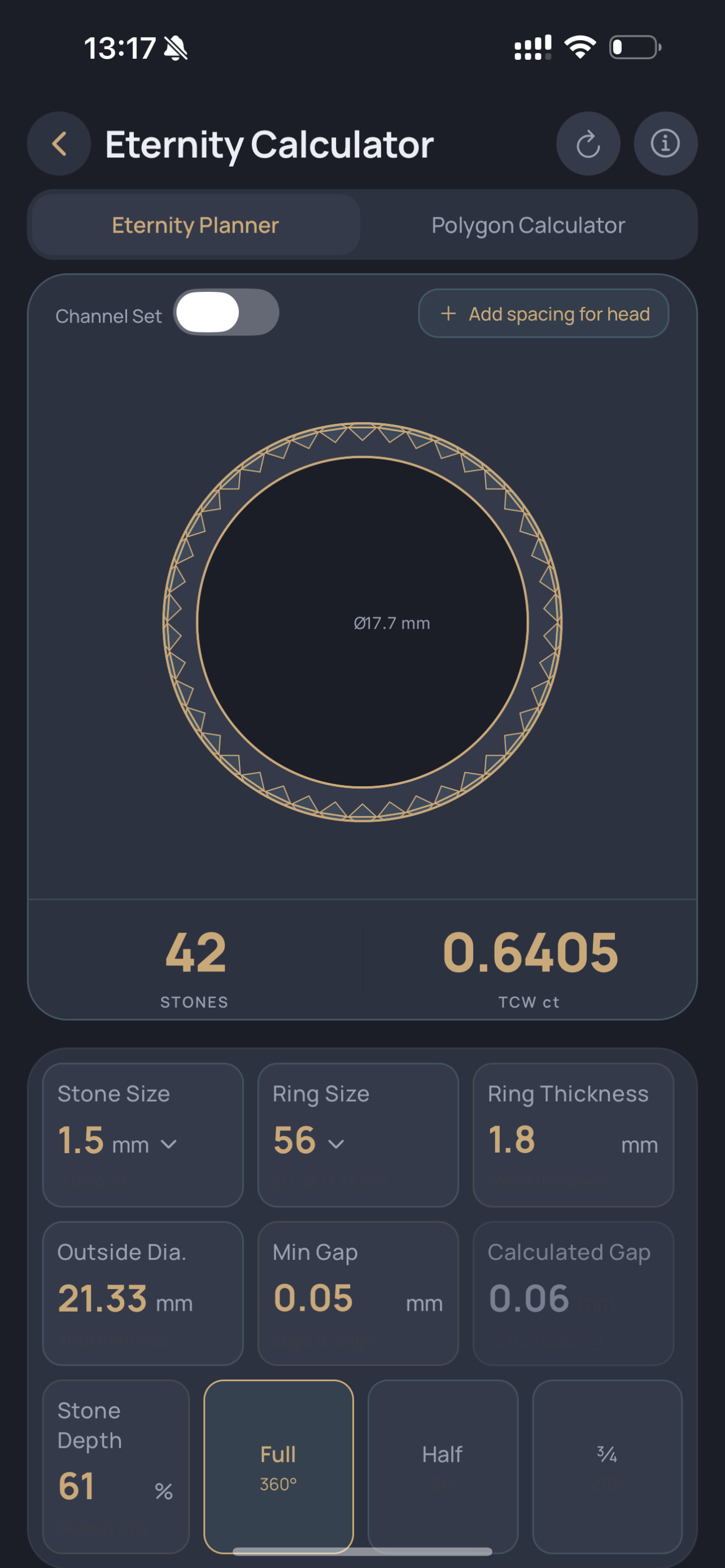 BenchCalc Eternity Planner