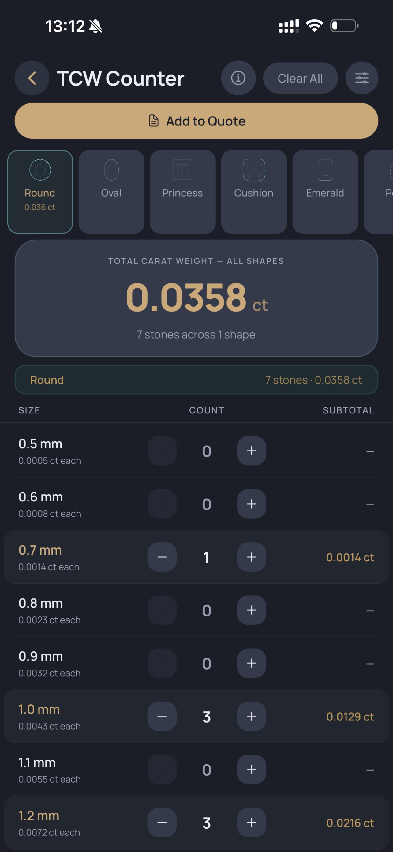 BenchCalc TCW Counter